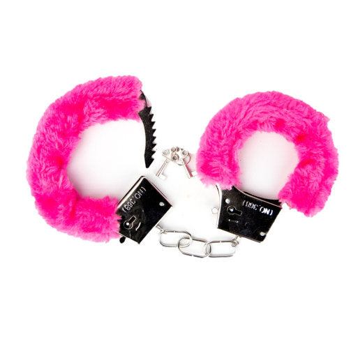 Generise Loving Joy Furry Handcuffs Pink