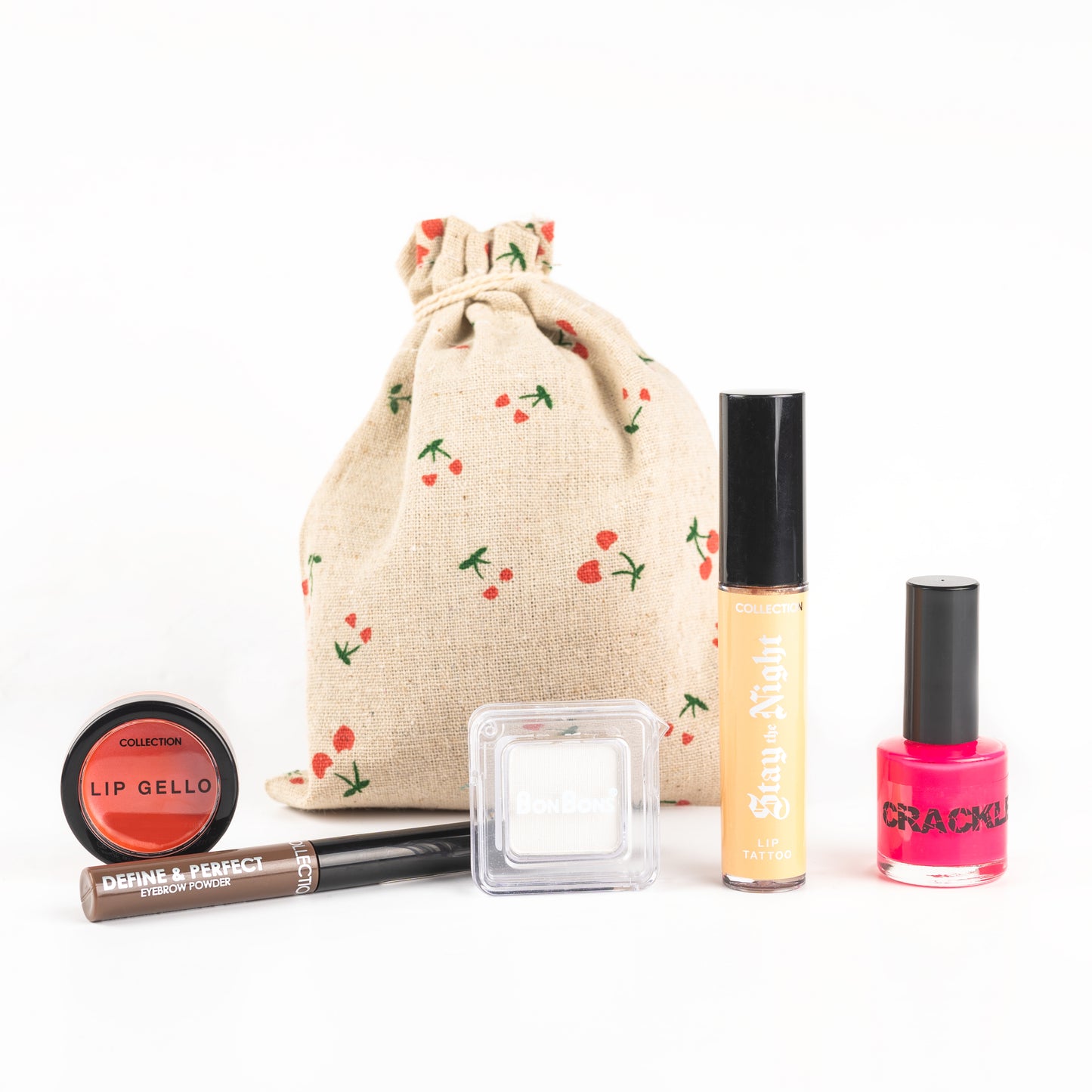 Glamza 5pc Lucky Dip Hessian Beauty Bag