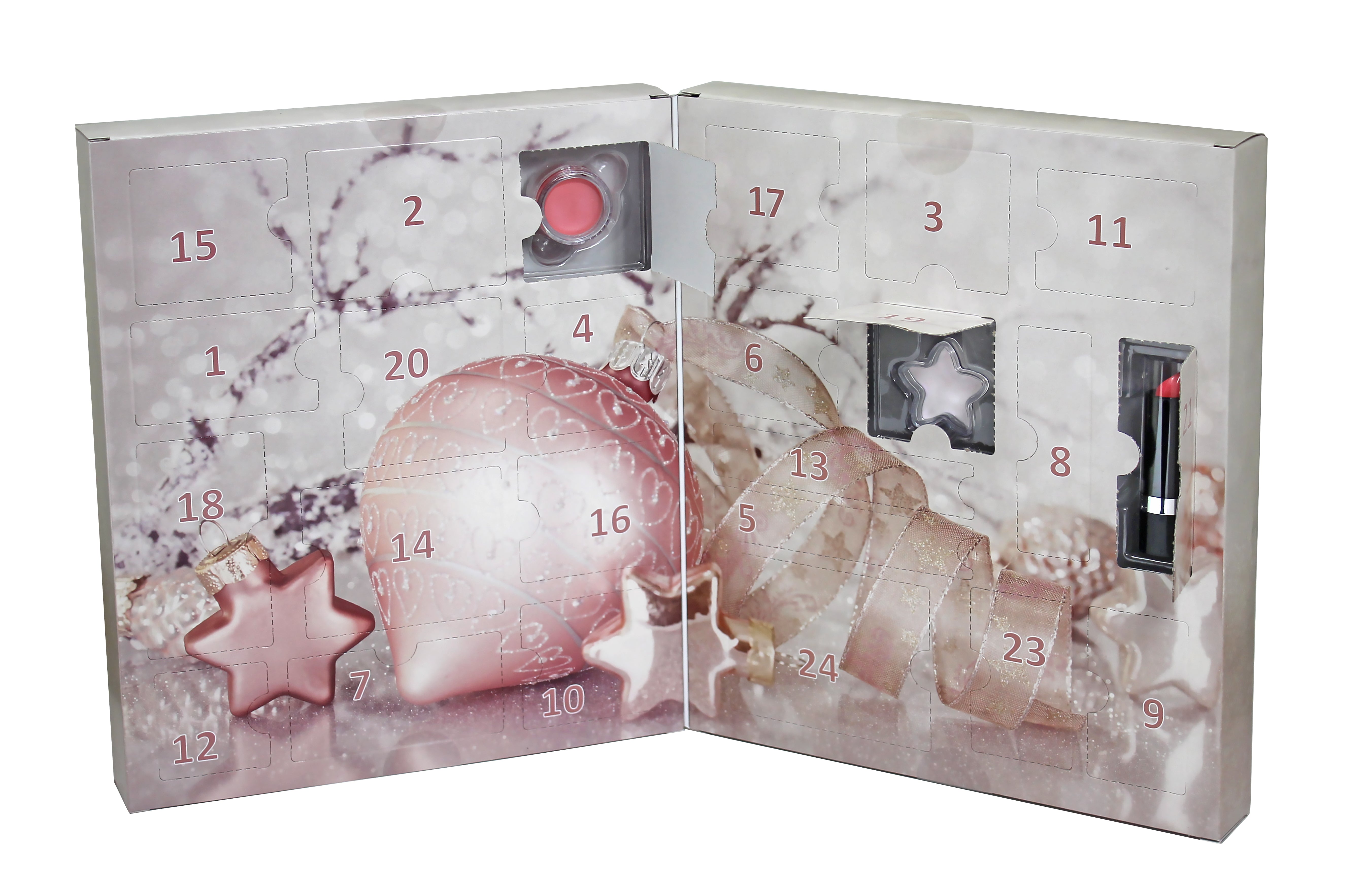 Bauble Rose Advent Calendar My Wholesale Warehouse