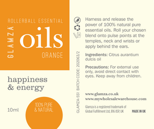 Glamza Roller Ball Essential Oils 10ml