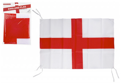 World Cup England Flag with String - 2.5ft × 1.6ft (76cm × 50cm)