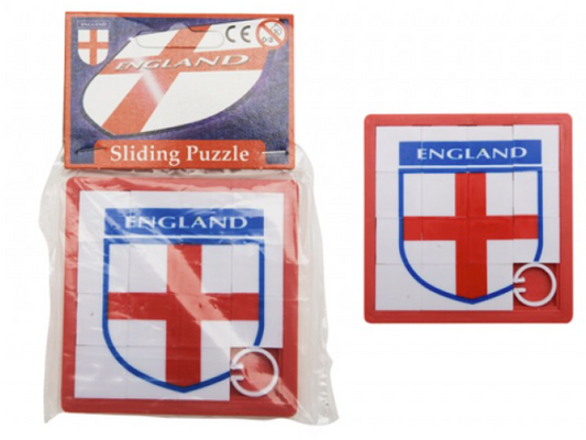 Generise 8 X 8CM SLIDING PUZZLE WITH ENGLAND FOOTBALL DESIGN PVC