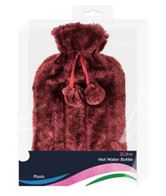 Load image into Gallery viewer, Generise 2 Litre Hot Water Bottle with Plush Cover RANDOM COLOUR