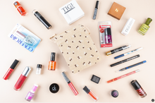 Load image into Gallery viewer, Glamza 5pc LUXURY BRANDS Lucky Dip Hessian Beauty Bag