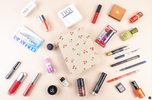 Load image into Gallery viewer, Glamza 5pc LUXURY BRANDS Lucky Dip Hessian Beauty Bag