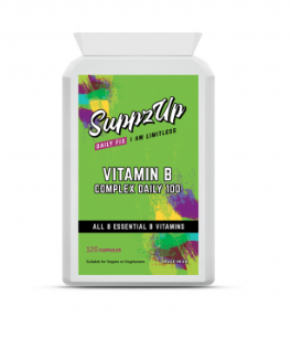 SUPPZUP -VITAMIN B COMPLEX DAILY-100 120 CAPSULES