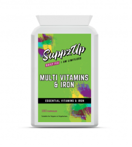 SUPPZUP -MULTI VITAMINS & IRON 180 TABLETS