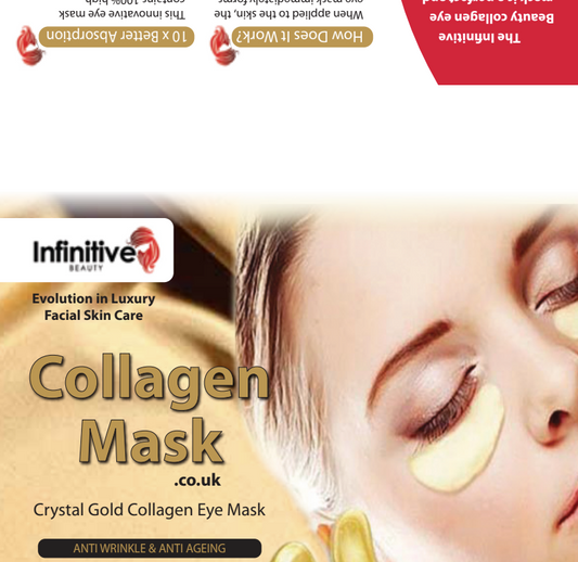 Infinitive Beauty Gold Collagen Eye Mask Packaging Sleeve