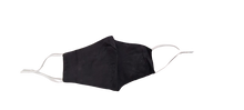 Load image into Gallery viewer, Generise Reusable Adjustable Face Mask with Filter Pocket - Black with White Ear Straps