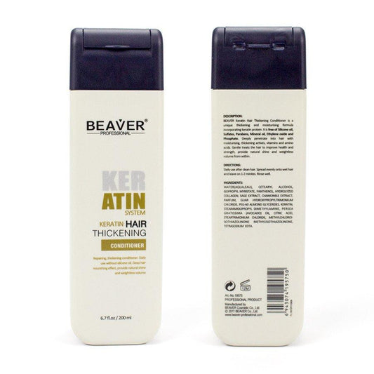 Beaver Keratin Hair Thickening Conditioner 200ml