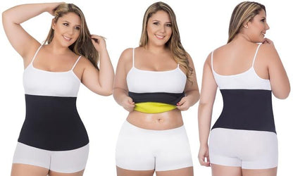 Women’s Hot Abs Waist Slimmer Plus-Size Belt – Heat-Tech Fitness & Core Support
