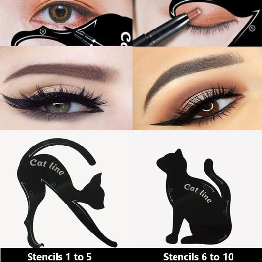 Glamza Cat Line Eye Liner and Eyeshadow Stencils