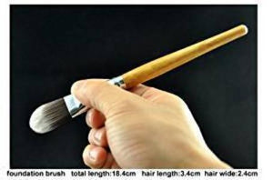 11pc Luxury Bamboo Makeup Brushes with Pouch