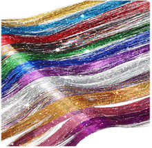Load image into Gallery viewer, Glamza Sparkling Hair Tinsel - 9 Bright Colours to Choose From!