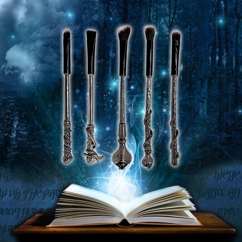Harry Potter Inspired 5pc Snakehead Make Up Brush Set