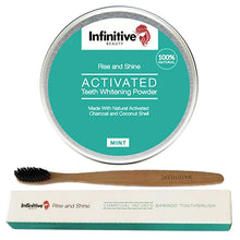 Load image into Gallery viewer, Infinitive Beauty Charcoal Powder and Charcoal Brush