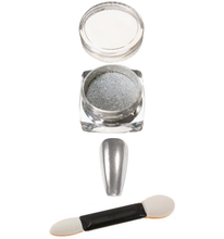 Load image into Gallery viewer, Magic Mirror Effect Nail Powder Nail Dust - Silver Chrome