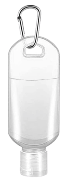 Generise 50ml Empty Bottle and Flip Lid Keyring With Hook