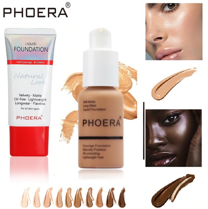 Phoera Liquid Foundation Tube Packaging