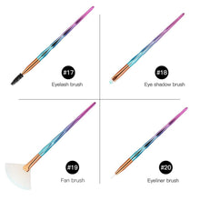 Load image into Gallery viewer, 20pc Diamond Make Up Brush Sets - 2 Colour Choices