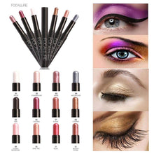 Load image into Gallery viewer, Glamza Focallure Glitter Eyeshadow &amp; Eyeliner Pencil  - Cruelty Free!