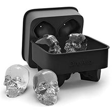 Load image into Gallery viewer, 3D Silicone Skull Shape Ice Cube Trays