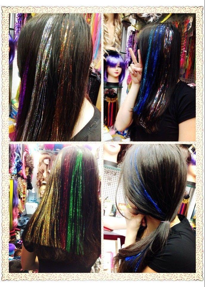 Glamza Sparkling Hair Tinsel - 9 Bright Colours to Choose From!