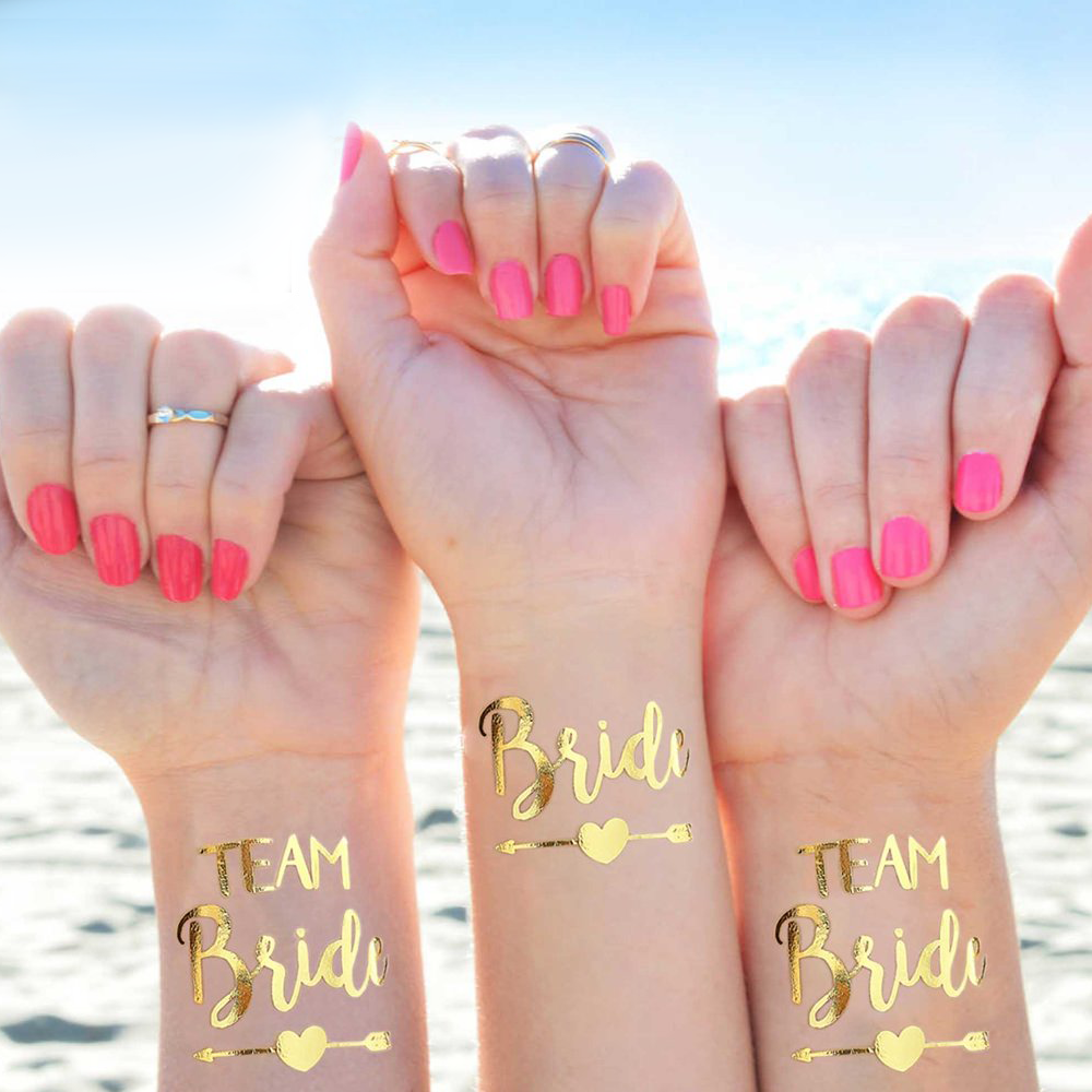 Love Island Inspired Summer Festival and Beach Holiday Metallic Tattoos