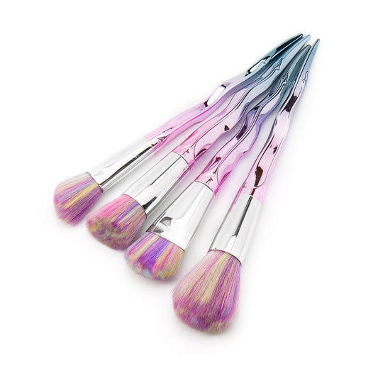 7PCS Twist Pink Diamond Makeup Brush Set