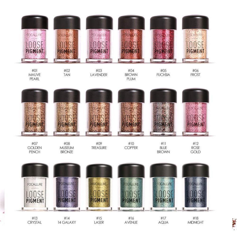 Focallure Metallic Eye Shadow Shimmer Powder - Cruelty Free!