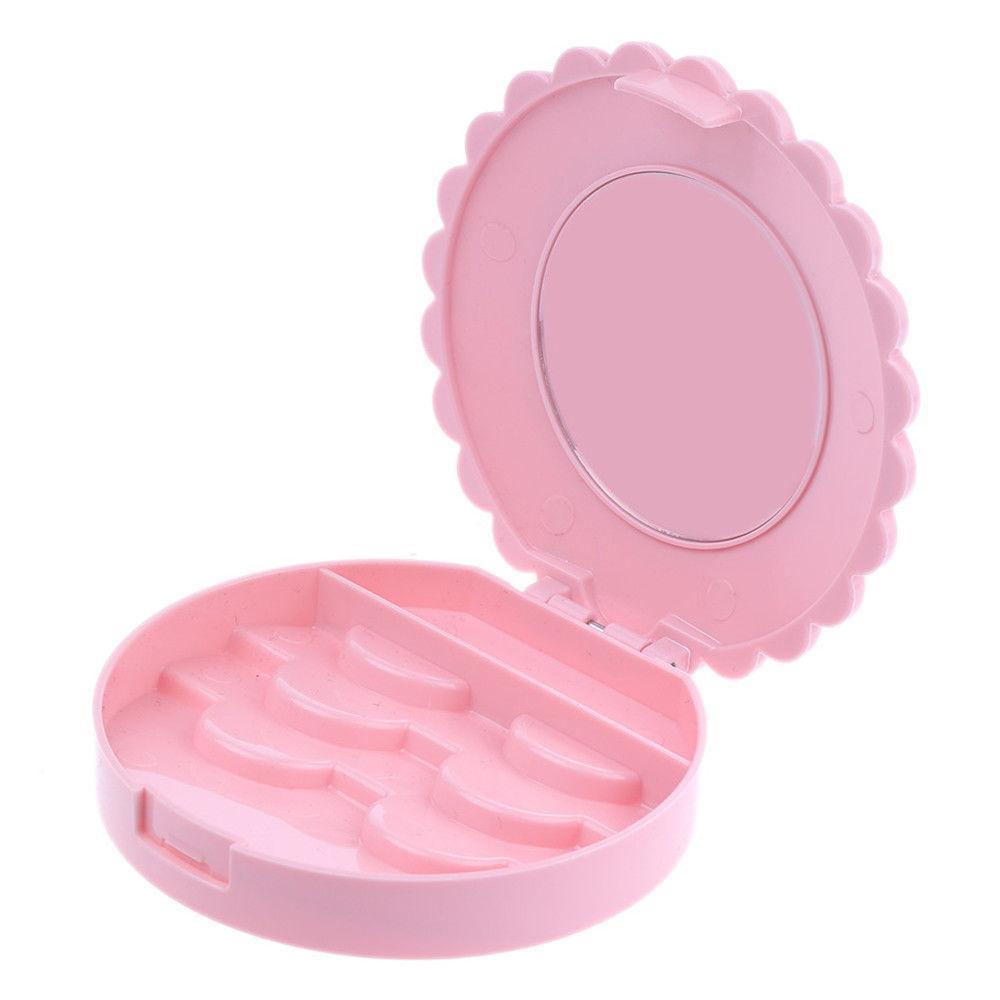 False Eyelash Mirrored Storage Case