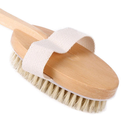 Glamza Pro Long Handle Dry Skin Body Brush