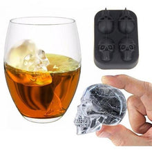 Load image into Gallery viewer, 3D Silicone Skull Shape Ice Cube Trays