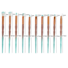 Load image into Gallery viewer, 20pc Diamond Make Up Brush Sets - 2 Colour Choices