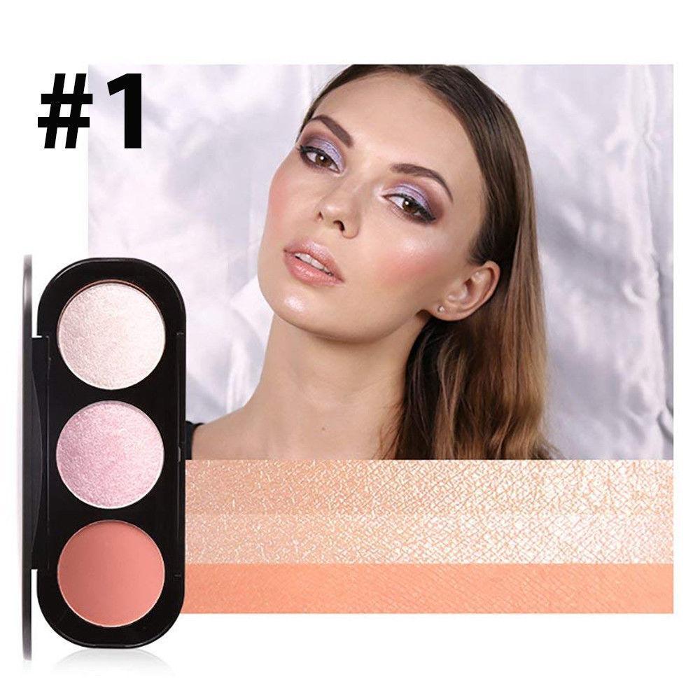 Focallure Triple Colour Blush & Highlighter Palette - Cruelty Free!