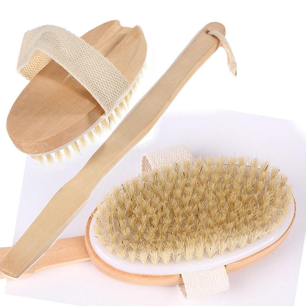 Glamza Pro Long Handle Dry Skin Body Brush