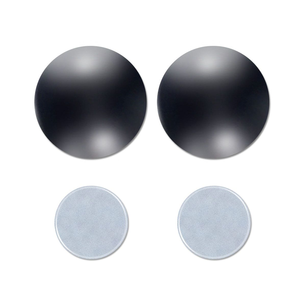 Glamza 2 in 1 Black Ear and Magnetic Slimming Studs
