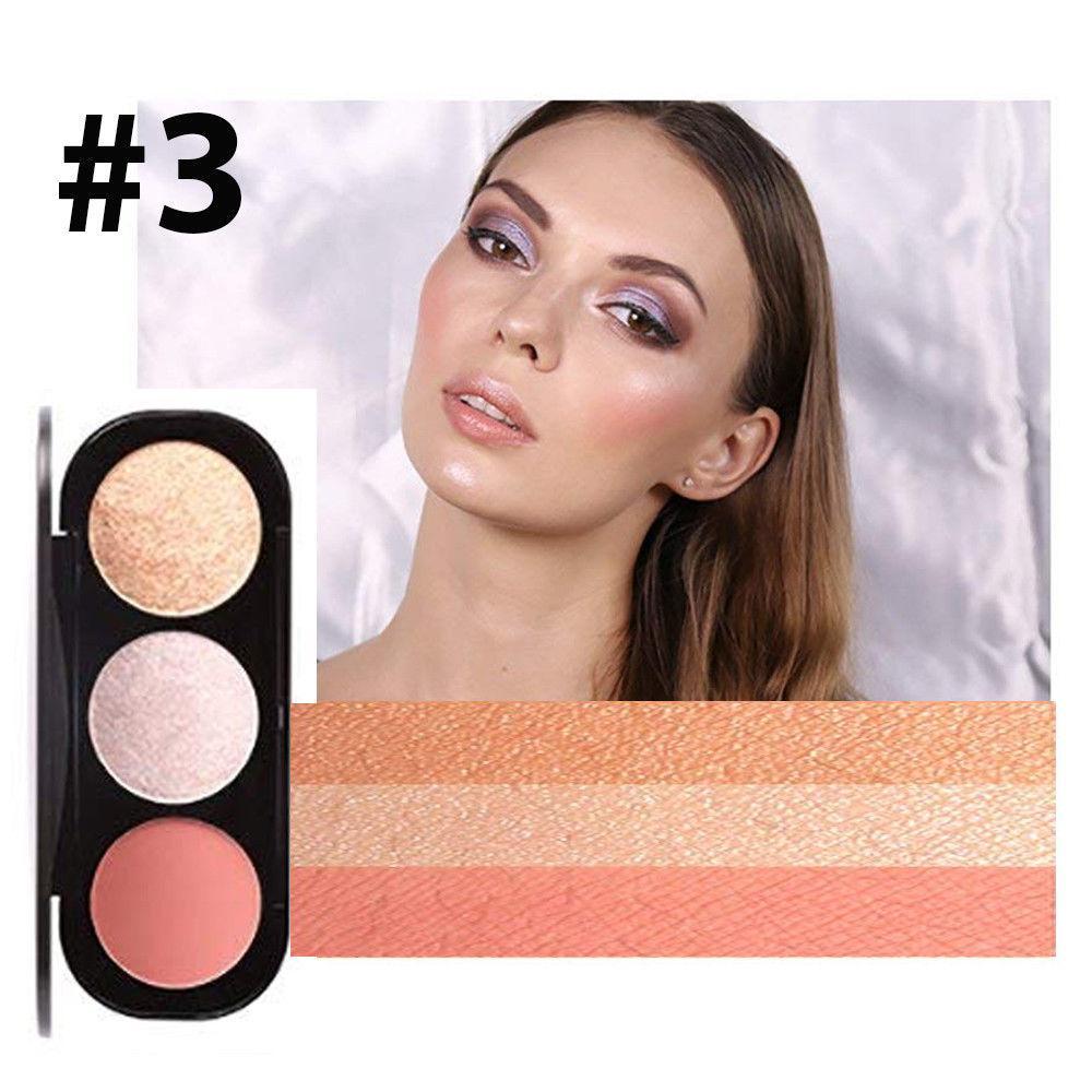 Focallure Triple Colour Blush & Highlighter Palette - Cruelty Free!