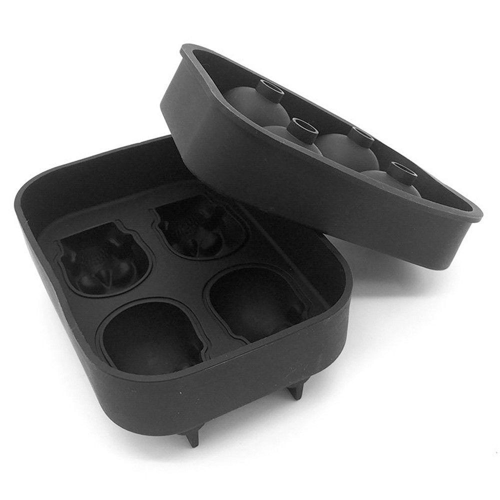 3D Silicone Skull Shape Ice Cube Trays