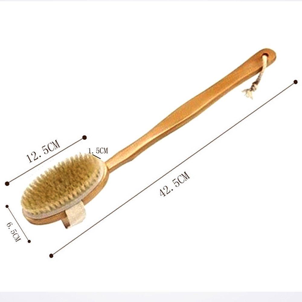 Glamza Pro Long Handle Dry Skin Body Brush