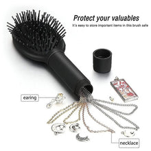 Load image into Gallery viewer, Generise &#39;Secret Stash&#39; Hair Bristle Brush - Rubberised Handle (Black)