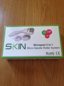 Skinapeel 3 in 1 derma roller 0.5mm, 1.0mm, 1.5mm
