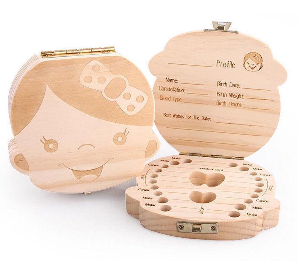 Baby Boys & Girls Keepsake Tooth and Lanugo Box