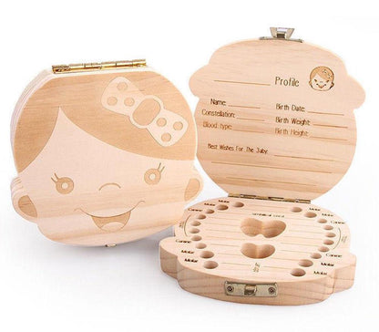 Baby Boys & Girls Keepsake Tooth and Lanugo Box
