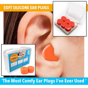 Acusnore Soft Silicone Ear Plugs (3 Pairs)