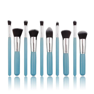Glamza 10pc Blue Brush Set
