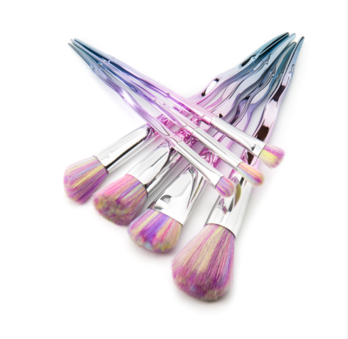 7PCS Twist Pink Diamond Makeup Brush Set