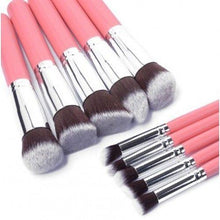Load image into Gallery viewer, Glamza 10pc Pink Brush Set