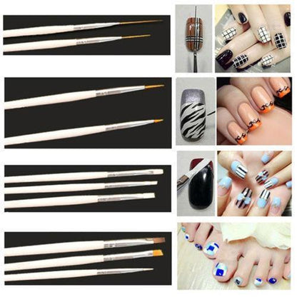 Glamza Nail Art 20pc Dotting & Brush Set