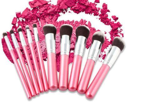 Glamza 10pc Pink Brush Set
